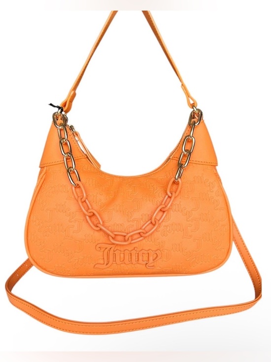 Juicy Couture Handbags - Juicy Couture NWT Can’t Tame Her Orange
Crush Apricot Shoulder Bag w/Crossbody